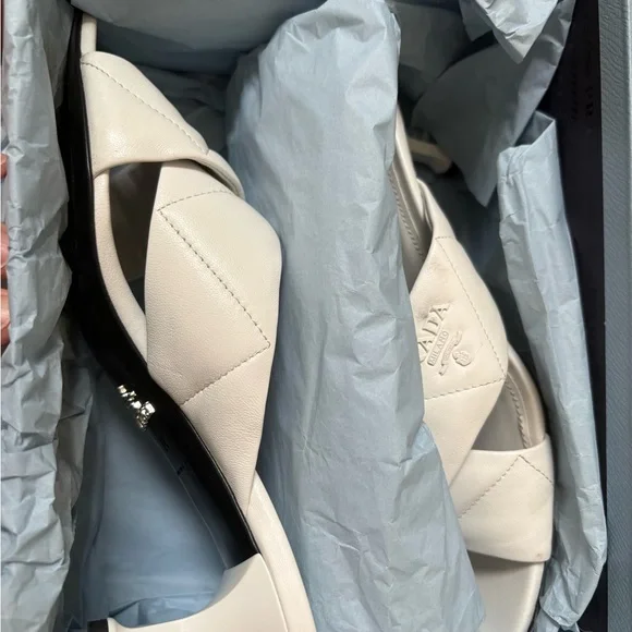 Prada quilted leather sandals with kitten heels 37 - Picture 3 of 7
